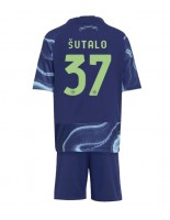 Ajax Josip Sutalo #37 Venkovní dres pro děti 2025-26 Krátký Rukáv (+ trenýrky)